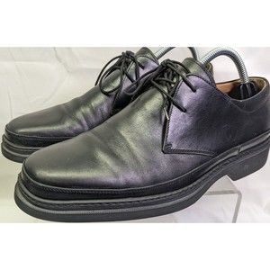 Toschi Apron Toe CIS Carbonlite Soles Business Casual Derby Shoe US 8.5 Black